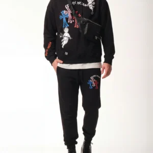 Alternative view of Modvero graphic-print Hoodie | Black | Men