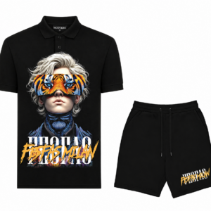 Modvero tiger eyes-print Polo Set | Men | Black