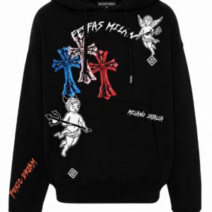 Modvero graphic-print Hoodie | Black | Men