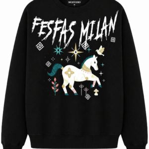Modvero horse-print Sweatshirt | Black | Men
