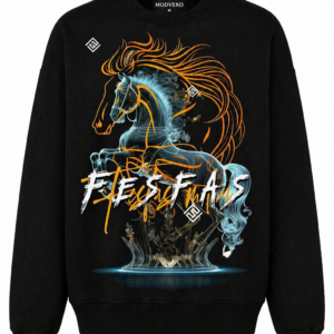 Modvero horse-print Sweatshirt | Black | Men